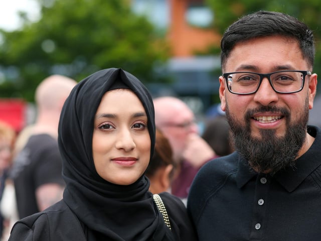 Rana Begum-Uddin and Shahriar Uddin at the British Street Food awards at Gunwharf Quays, Portsmouth. Picture: Chris  Moorhouse (080624-23)