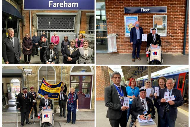 Mike Homer, 82, has raised more than £3,000 for the Royal British Legion by visiting 100 different club members across the country in just 100 days. Credit: Mike Homer