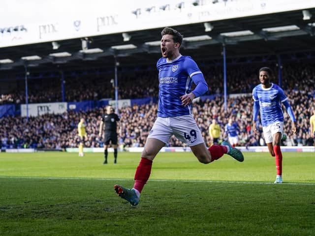 Portsmouth winger Callum Lang. 