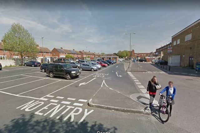 Greywell Shopping Centre in Leigh Park where an argument is alleged to have happened before a woman, 33, was then hit by a car. Photo: Google