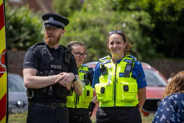Police were at the event to engage with the community