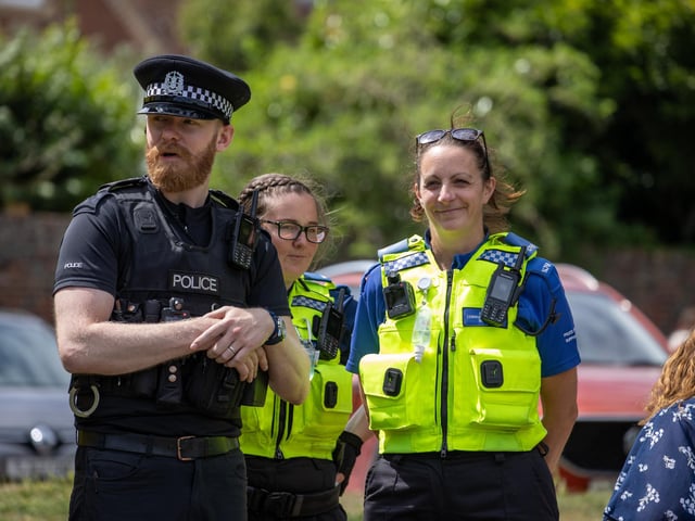 Police were at the event to engage with the community