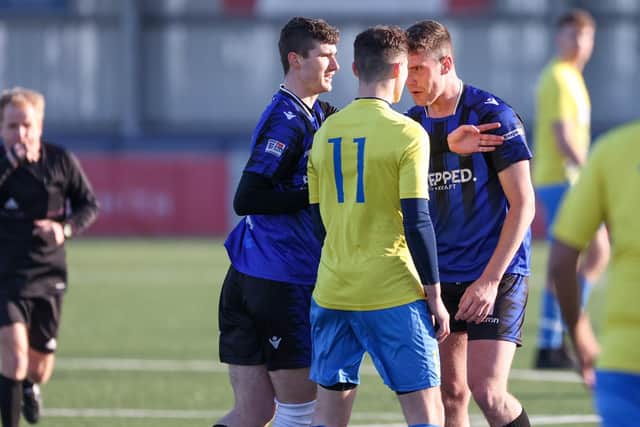 Tempers rise at Westleigh Park. Picture by Alex Shute