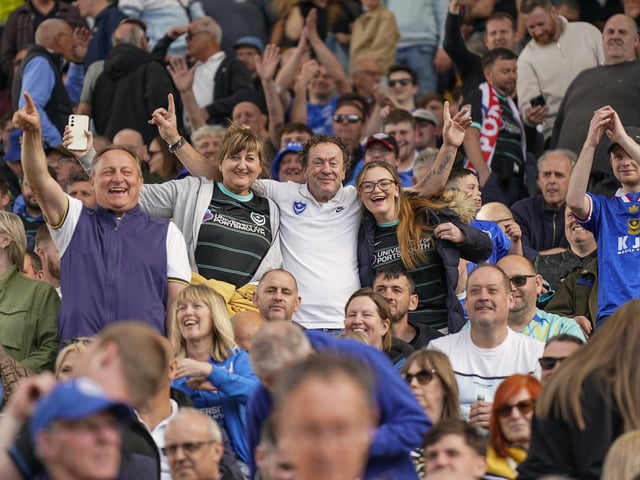 It's great to see smiles on so many Pompey faces.
