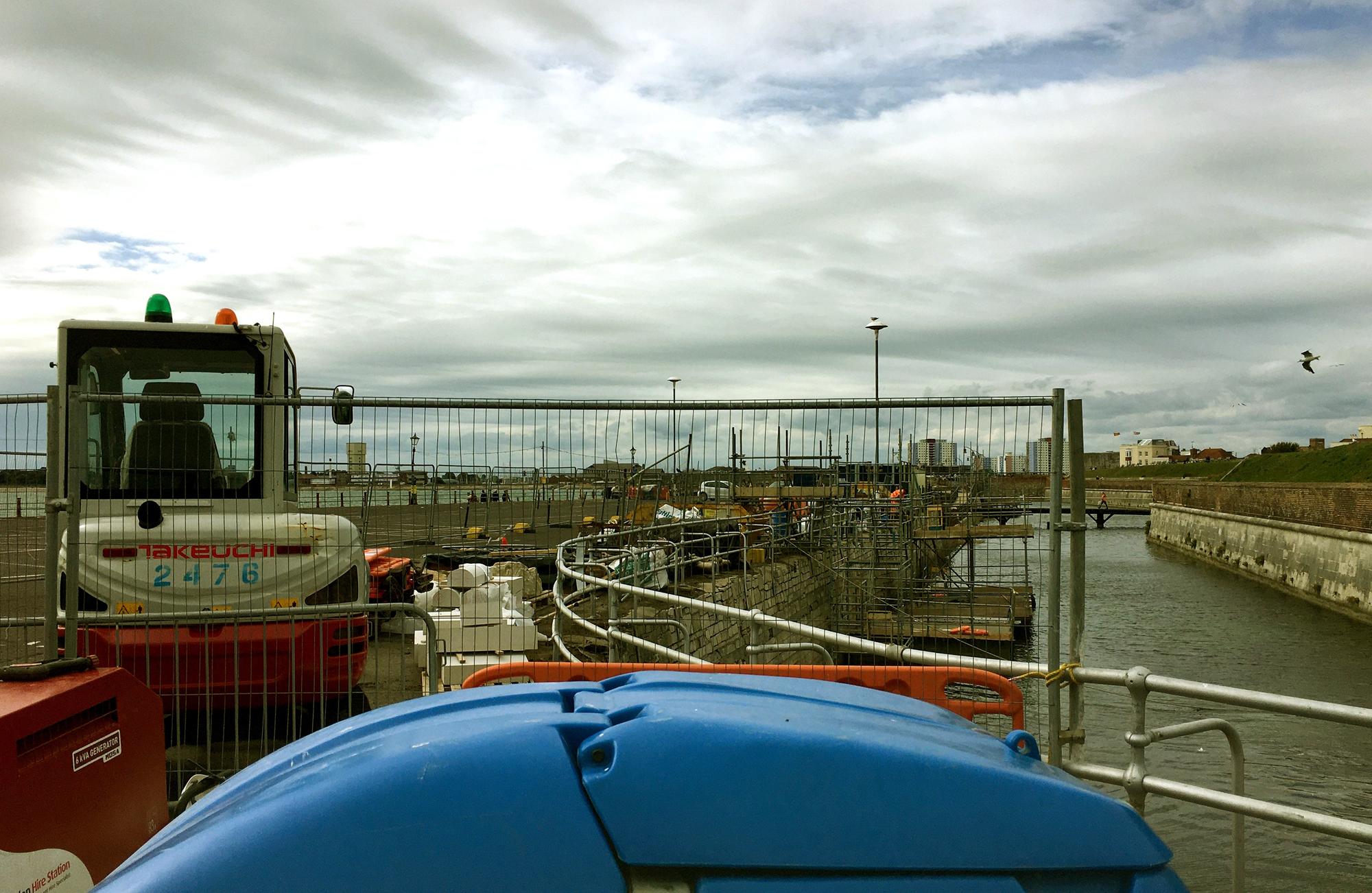 Clarence Pier car park in Southsea has now closed for sea defence work