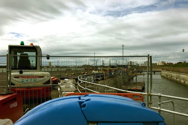 Clarence Pier car park is closed as work on the Southsea sea defences begins. Picture: Fiona Callingham