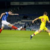 George Hirst shone for Pompey tonight