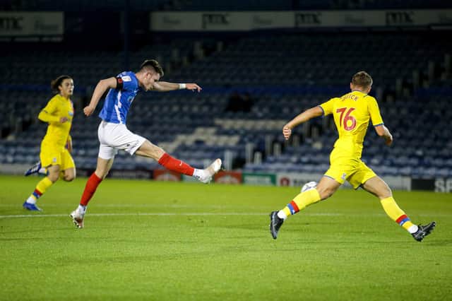 George Hirst shone for Pompey tonight