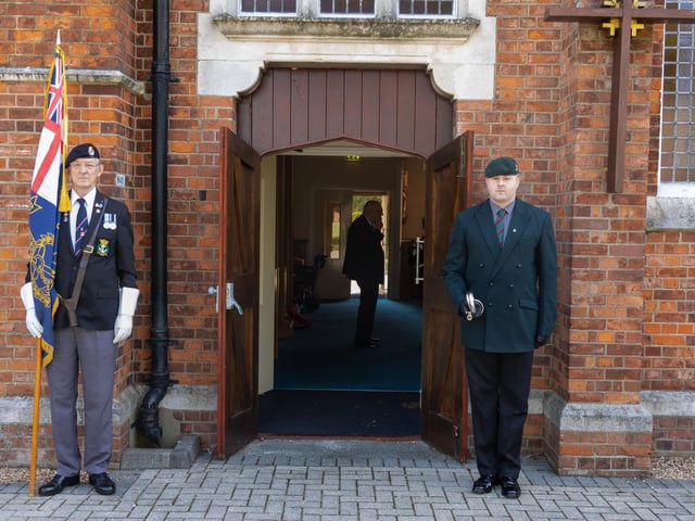 Pictured - Standard Bearer Graham Brown and Bugler Elliott Hayward
Photos by Alex Shute