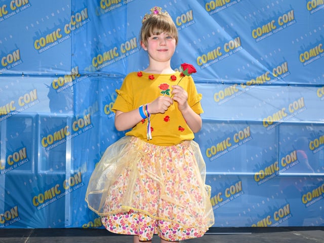Pictured is: The Children's best dressed Comic Con character competition. Picture: Keith Woodland (110521-243)