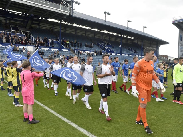 Pompey Legends v Alan Knight Celebrity XI in a charity fundraising match at Fratton Park on Bank Holiday Monday. Picture: Sarah Standing (050525-2644)