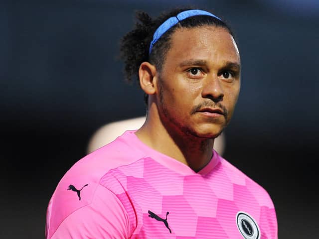 Pompey-born Nathan Ashmore was on the bench in Boreham Wood's clash with Everton last night. Picture: Alex Burstow/Getty Images