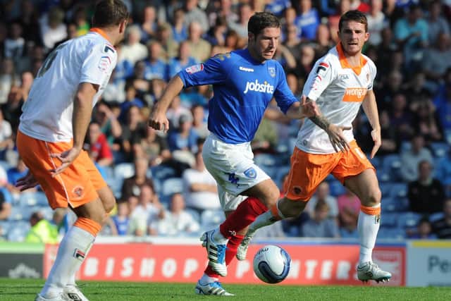 David Norris in action for Pompey against Blackpool in September 2011. Pictures: Ian Hargreaves  (113404-1)
