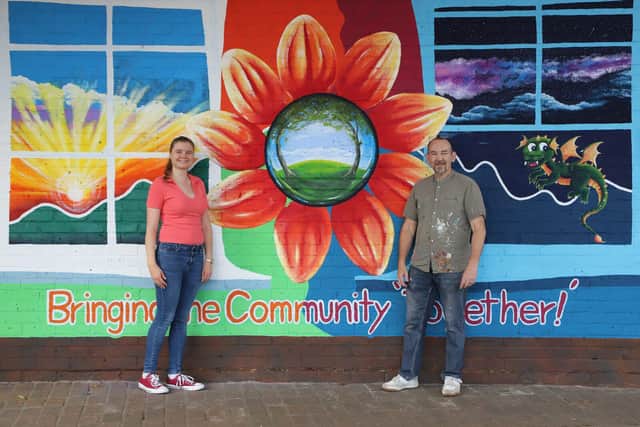 Hazel Belcher (idea winner) and Al Warner Artist