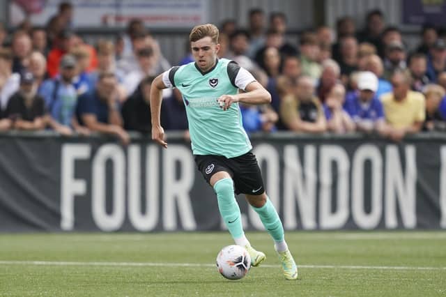 Zak Swanson was among Pompey's scorers in their 9-1 demolition of Crawley in a behind-closed-doors friendly