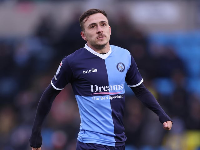 Club: Wycombe; Age: 30; Appearances: 27; Goals scored: 2; Assists: 3; WhoScored rating: 7.32.