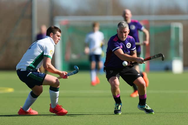 Portsmouth's Stuart Avery, right,  v Chichester 2nds
Picture: Chris Moorhouse