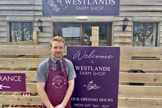 Harry King, general manager of Westlands Farm Shop in Meon Valley