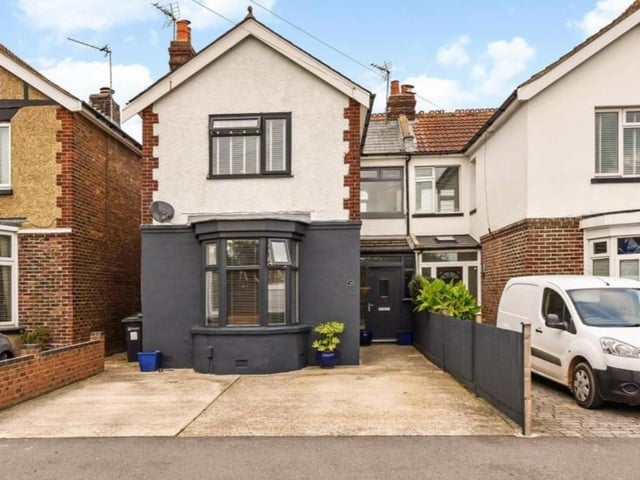 The listing says: "This stunning extended semi detached family home is superbly located within the catchment for Court Lane and Springfield Schools, and walking distance to Cosham high street, train station and QA hospital."
