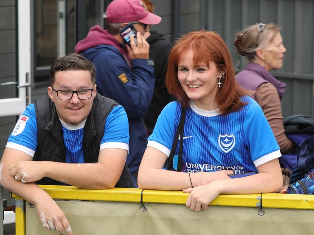 Pompey make their annual pre-season trip to the Hawks Picture: Dave Haines.
