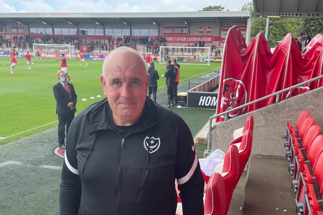 After 22 years as Pompey kitman, Kev McCormack handed over the reins to Shaun North following last month's opening-day win at Fleetwood