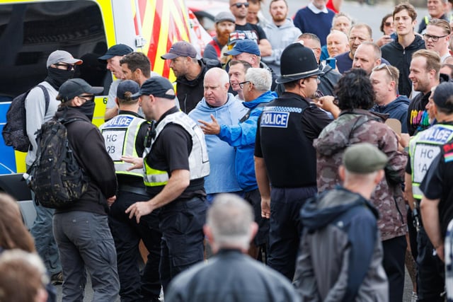 Southsea protest turned violent on Saturday