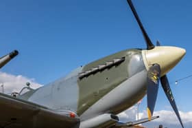 A spitfire Mark IX, like the one pictured, flew over Sheffield.