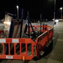 The remains of a bus shelter have been removed from the seafront by Portsmouth City Council following an incident.