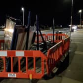 The remains of a bus shelter have been removed from the seafront by Portsmouth City Council following an incident.