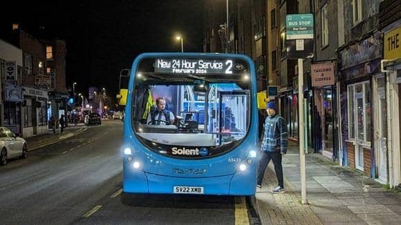 One of the new 24hour bus services