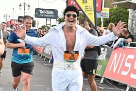 Elvis, aka Jon Fisher from Warsash, ran the Great South Run 2022 in aid of Solent Mind