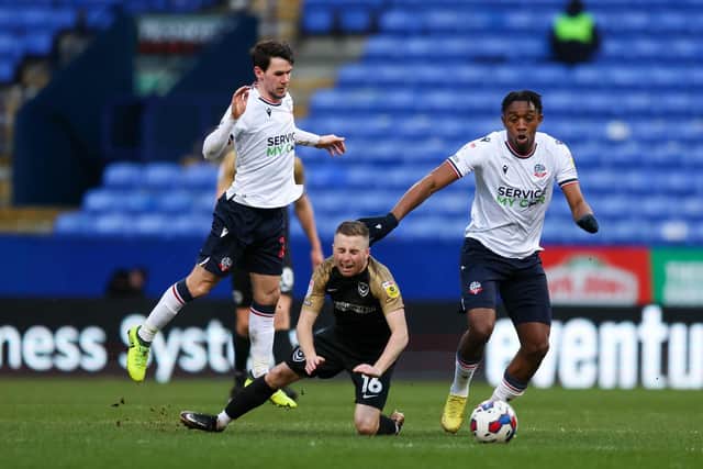 Pompey continue to tumble down the table following another bleak afternoon, this time a 3-0 defeat at Bolton. Picture: Simon Davies/ProSportsImages