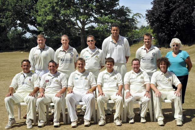 Down memory lane - Gosport Borough CC, 2010. Back (from left): Lee Wateridge, Lee Harrop, Mark Oxford, Tim Ndowora, Andrew Blomerus, scorer Carol Howell. Front: Ashley Cleaver, Simon Creal, Craig Stares, Tom Larner, Richard Edwards, Alex Machin. Picture: Michael Scaddan.