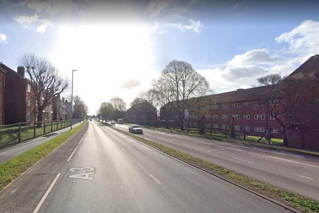The catalytic converter was lifted from a van in Southampton Road, Cosham. Picture: Google Street View.