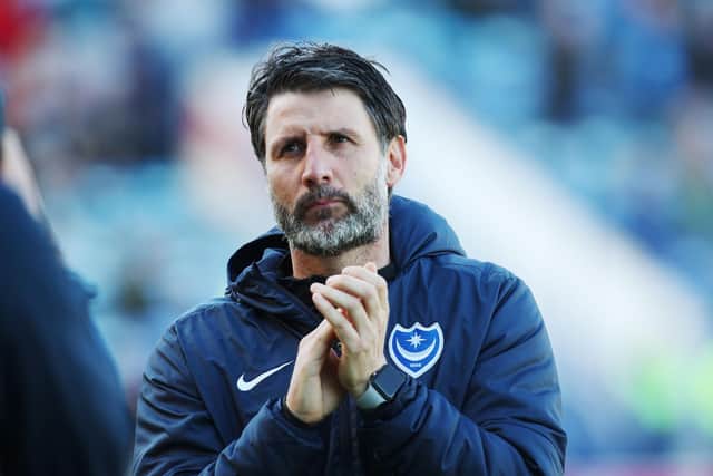 Danny Cowley believes this current Pompey side would have been closer to the play-offs had he been able to call upon them all season. Picture: Joe Pepler