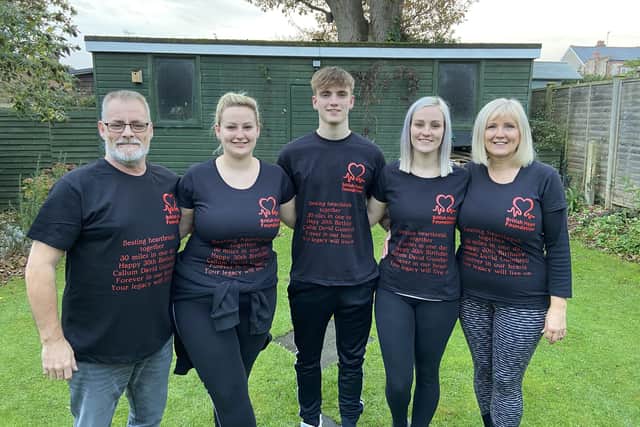 From right to left: Julie Gumbrell, her children Katie, Mackenzie, and Lucy, and husband Jeff