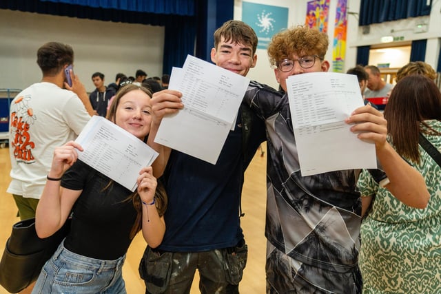 There were smiles all round as students collected their GCSE results this morning.