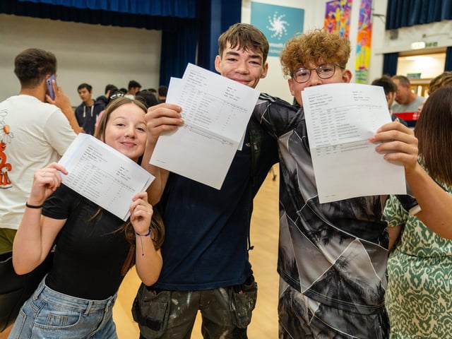 There were smiles all round as students collected their GCSE results this morning.