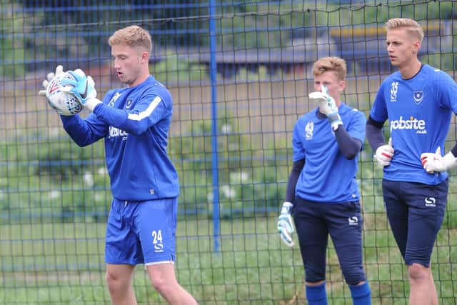 Harry Isted training with Pompey in June 2017 on the first day of pre-season training under Kenny Jackett. Picture: Sarah Standing (170841-4378)