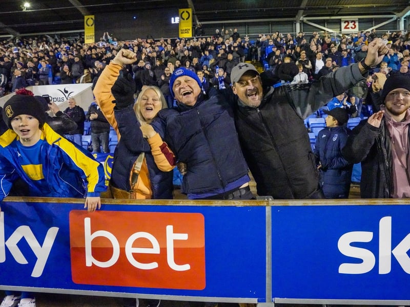 These fans went home happy after seeing their side run out 3-0 winners at Cloud Meadow