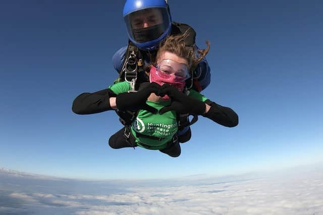 Jess Webb on her skydive