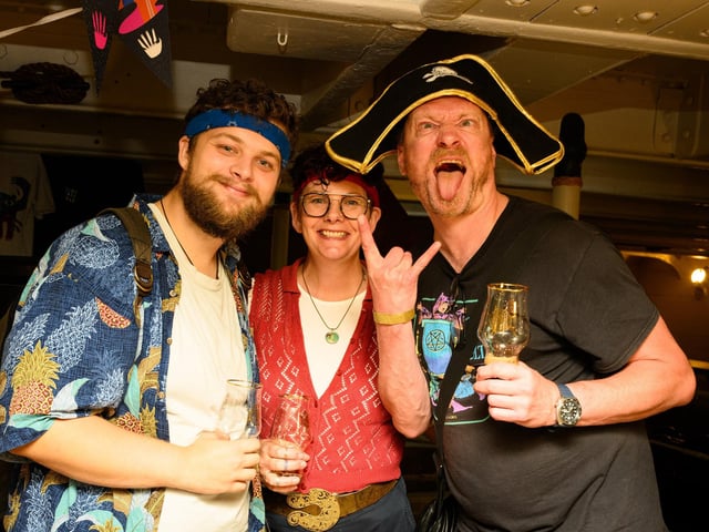 People attended a huge beer festival on HMS Warrior at Portsmouth's Historic Dockyard over the weekend. 
Picture: Keith Woodland (170721-40)