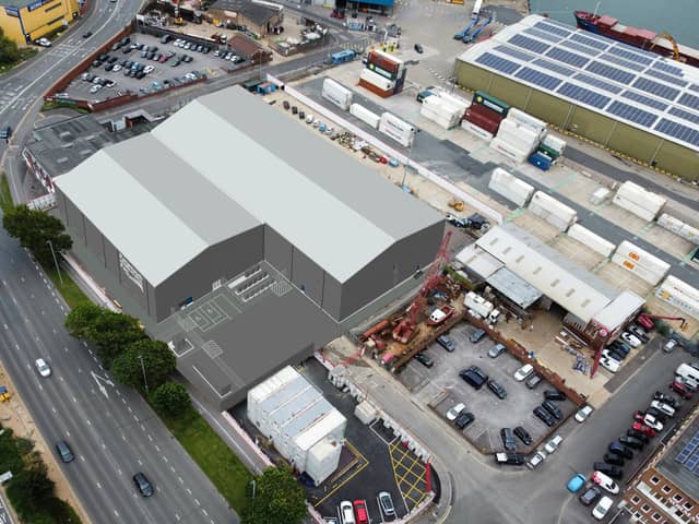 CGI of the Border Control Post. Picture: Portsmouth City Council/Kier construction