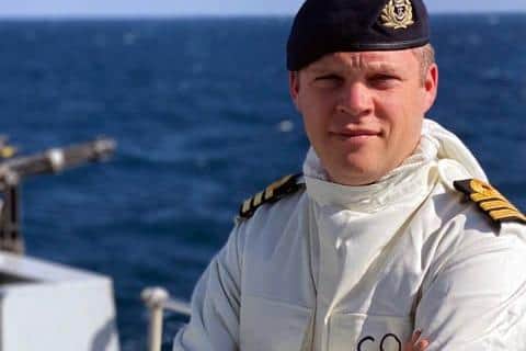 Commander Charles Collins, HMS Montrose's captain