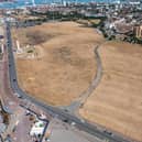 Marcin Jedrysiak captured footage of the dry grass spread across Southsea Common. Picture: Marcin Jedrysiak.