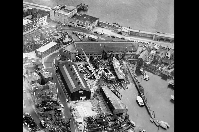 Vosper’s ship yard, the Camber. Picture: Courtesy of Jon Clapham from Old Portsmouth