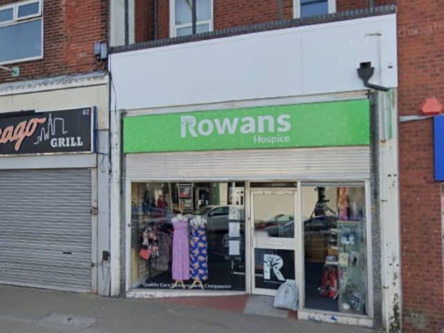 The Rowans Hospice charity shop at 60 london Road, North End.