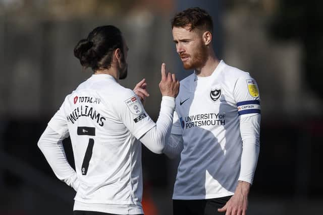 Ryan Williams, left, and Tom Naylor have both been offered new Pompey deals. Picture: Daniel Chesterton/phcimages.com)