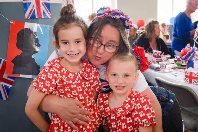 Jessica Parsons, seven, Margaret Bracher and Emmie Graham, seven
Picture: Keith Woodland (040621-13)
