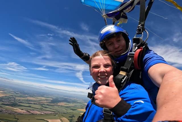 The team at Taylor Wimpey Southern Counties skydived to raise money for Maggie's Southampton